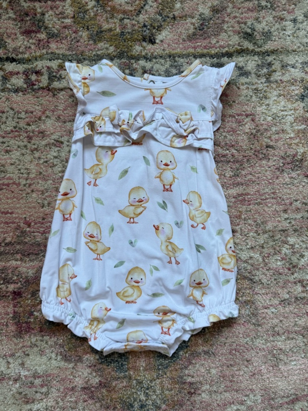 Posh Peanut ruffled bubble romper